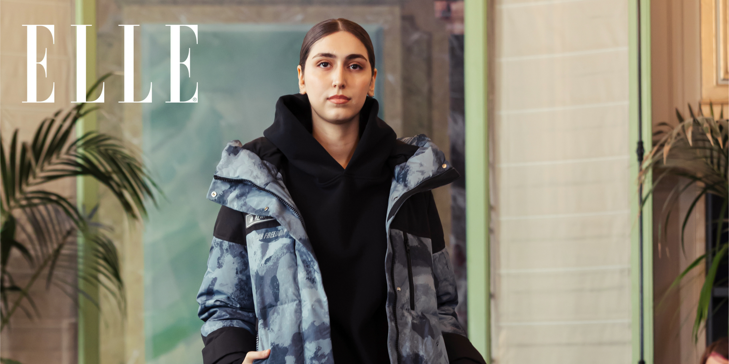 APACHE STAR winter look ATLANTIC ALLIANCE featured in ELLE at Paris Fashion Week