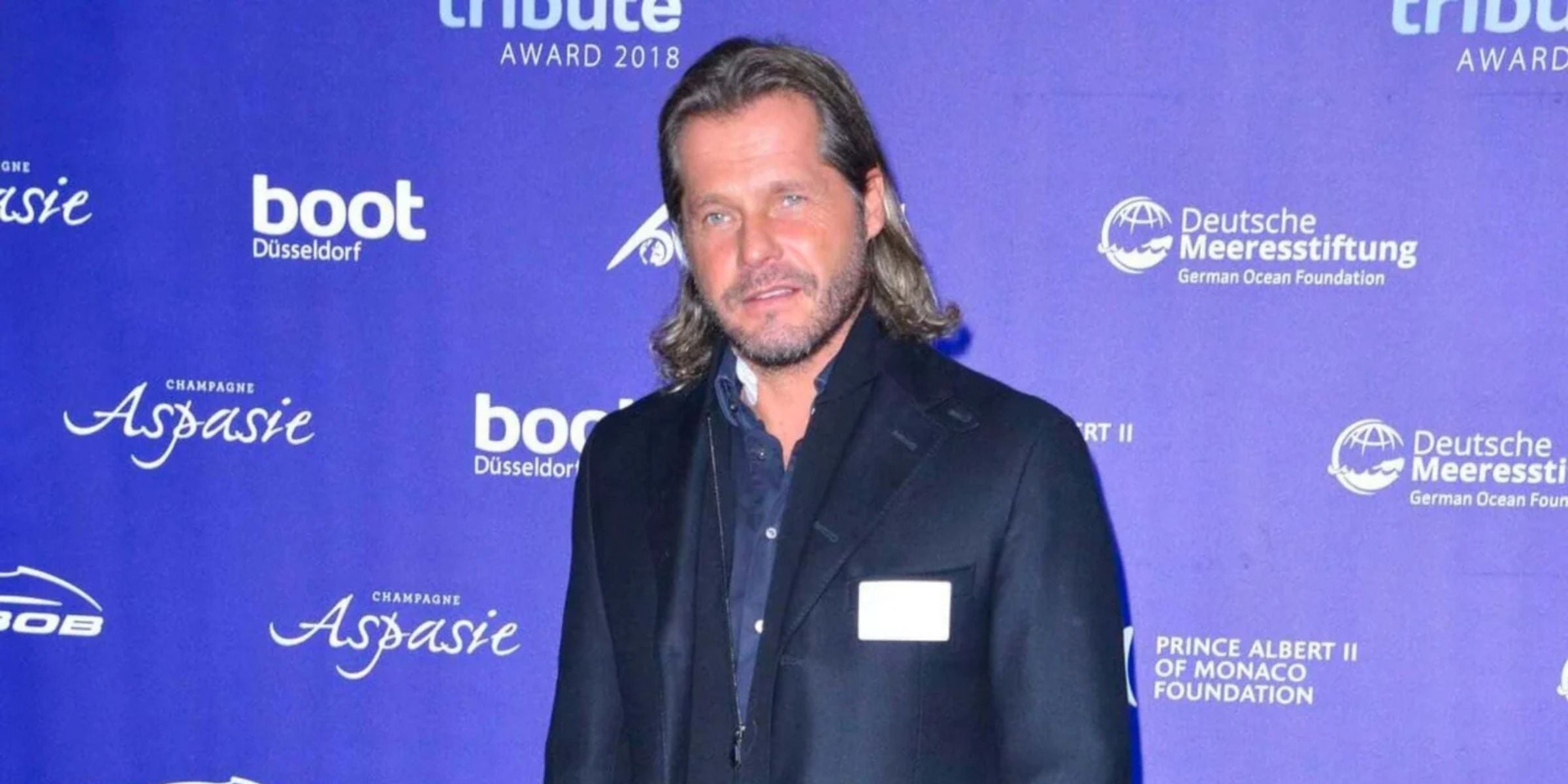 APACHE STAR brand founder Roger Anthony Cassius Klüh at Blue Motion Night at Boot Show Düsseldorf.
