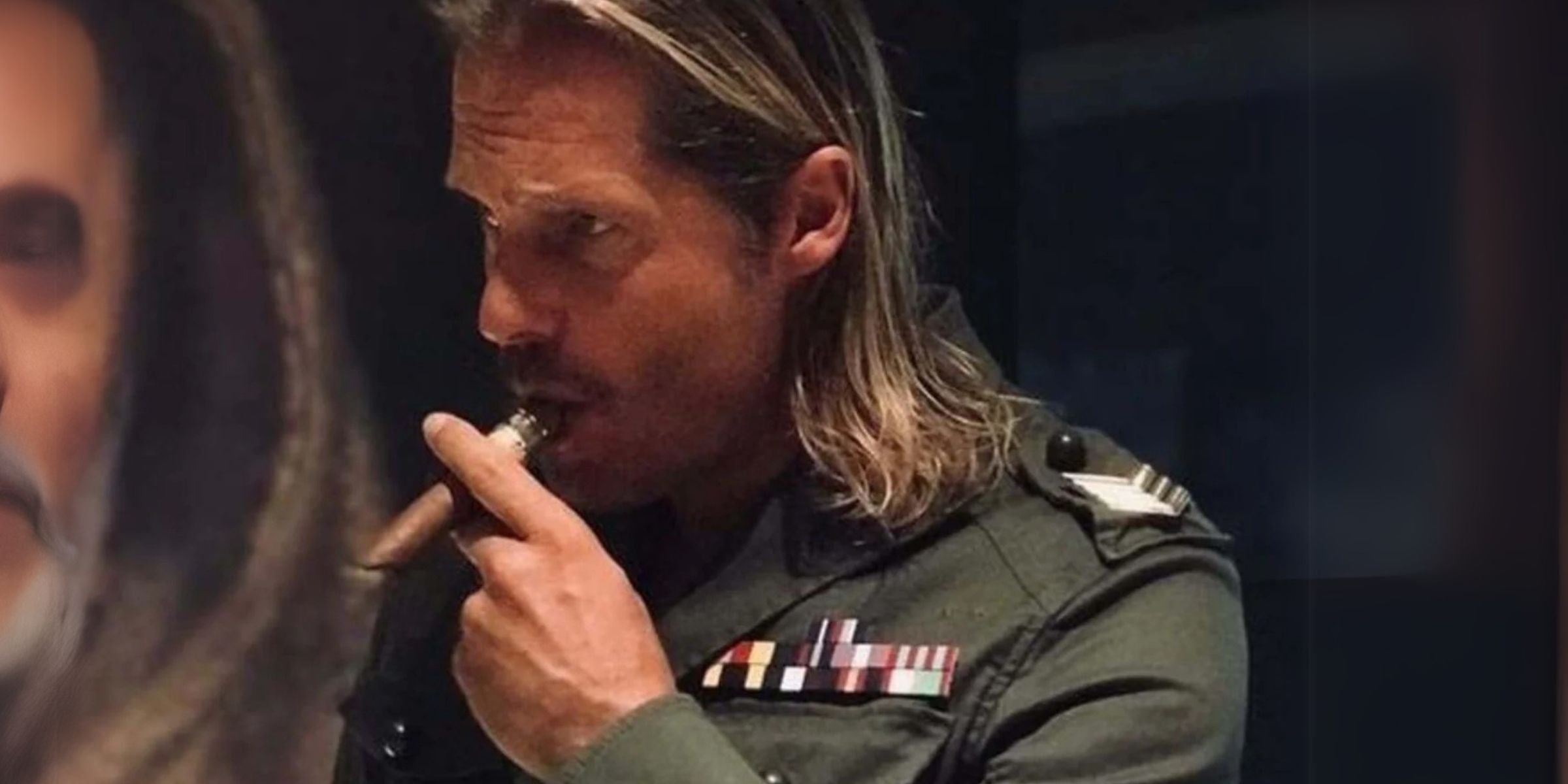 Roger Anthony Cassius Klüh with cigar being honored by Raul Castro in Cuba for his APACHE STAR achievement