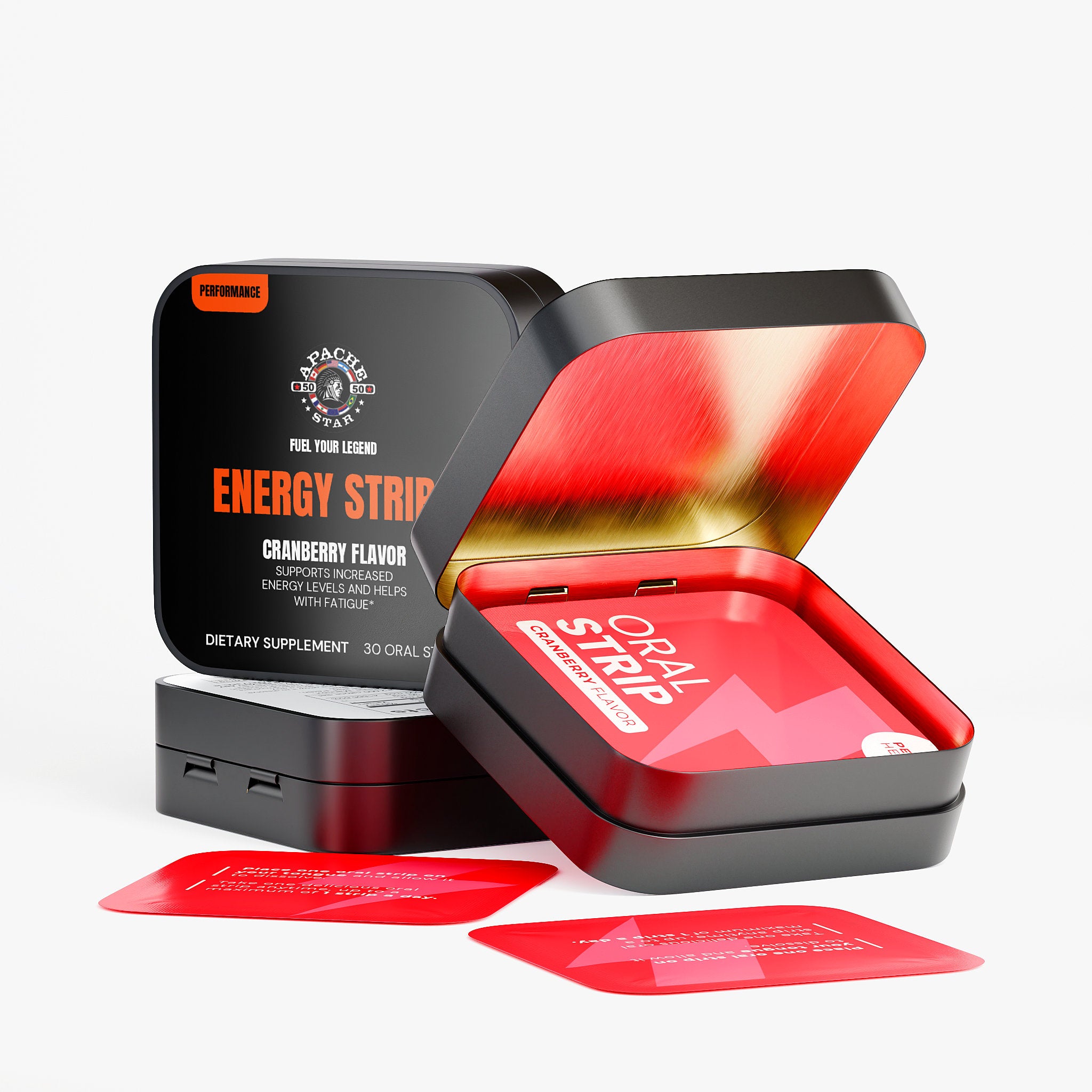 ENERGY STRIPS - CRANBERRY | 2 Month Supply