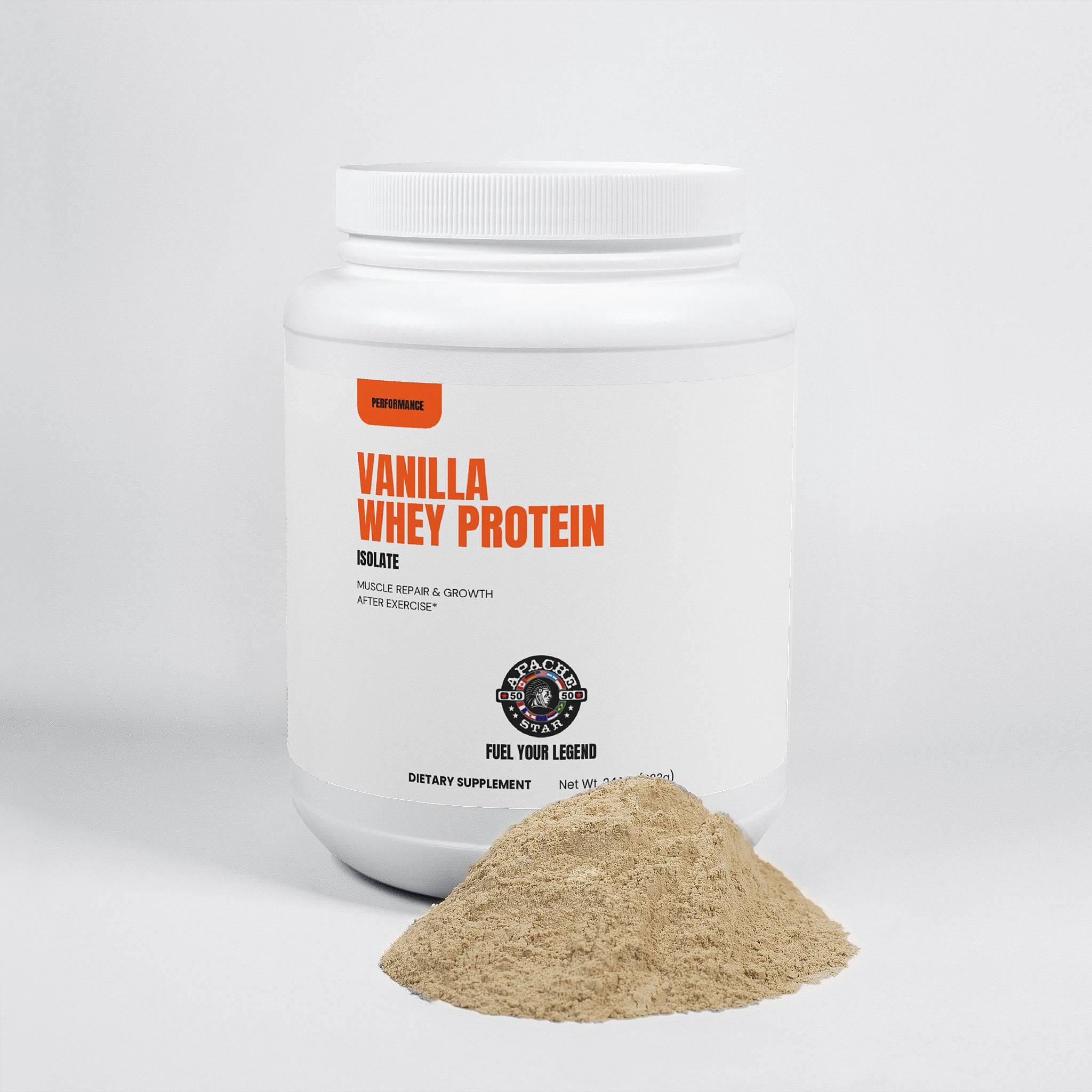 APACHE STAR Vanilla Whey Protein Isolate 700g 2-Month Supply - Premium Muscle Recovery Protein Powder Made in USA