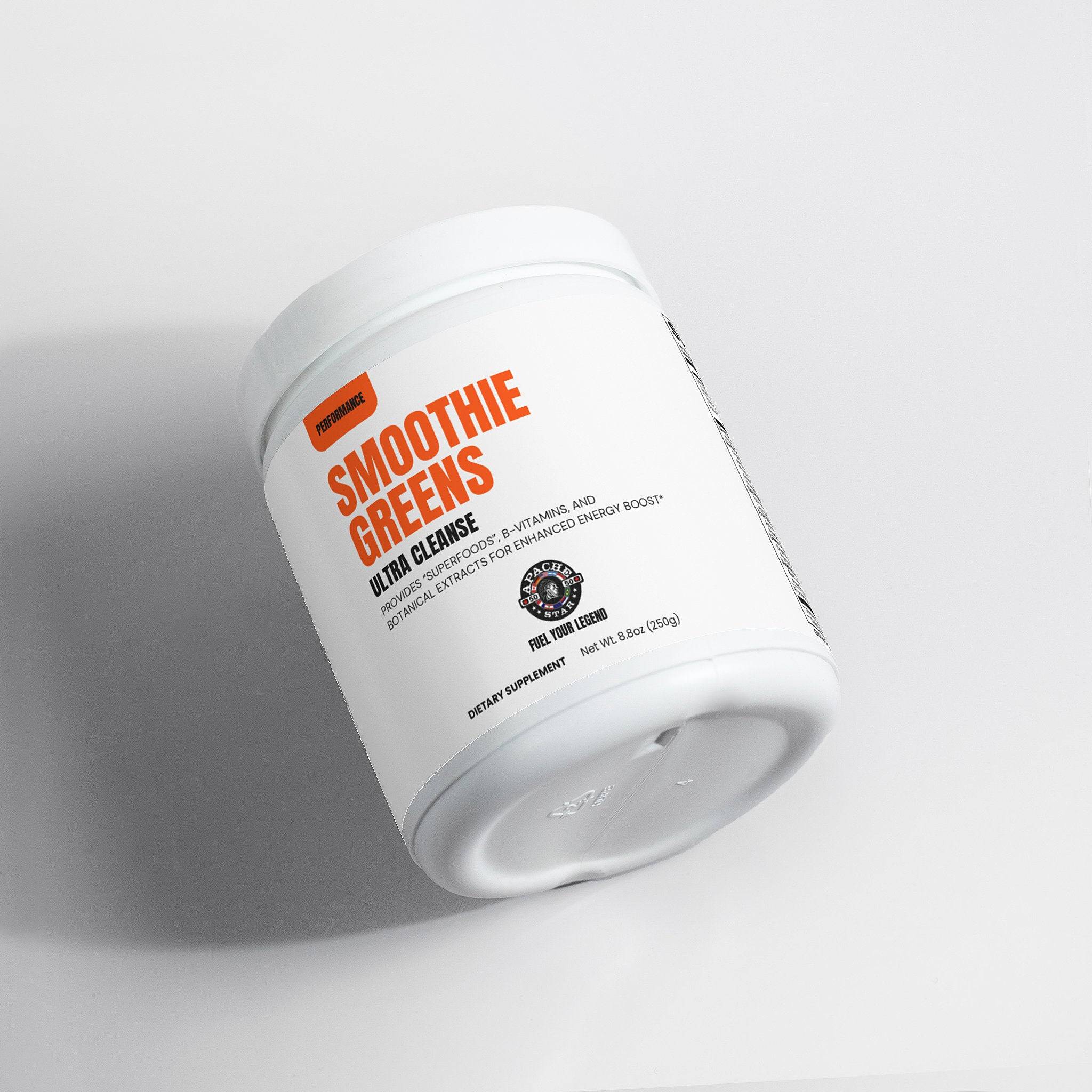 APACHE STAR Smoothie Greens 2-Month Supply Supplement - Clean Label No Fillers Vegetarian Superfood Formula for Men and Women