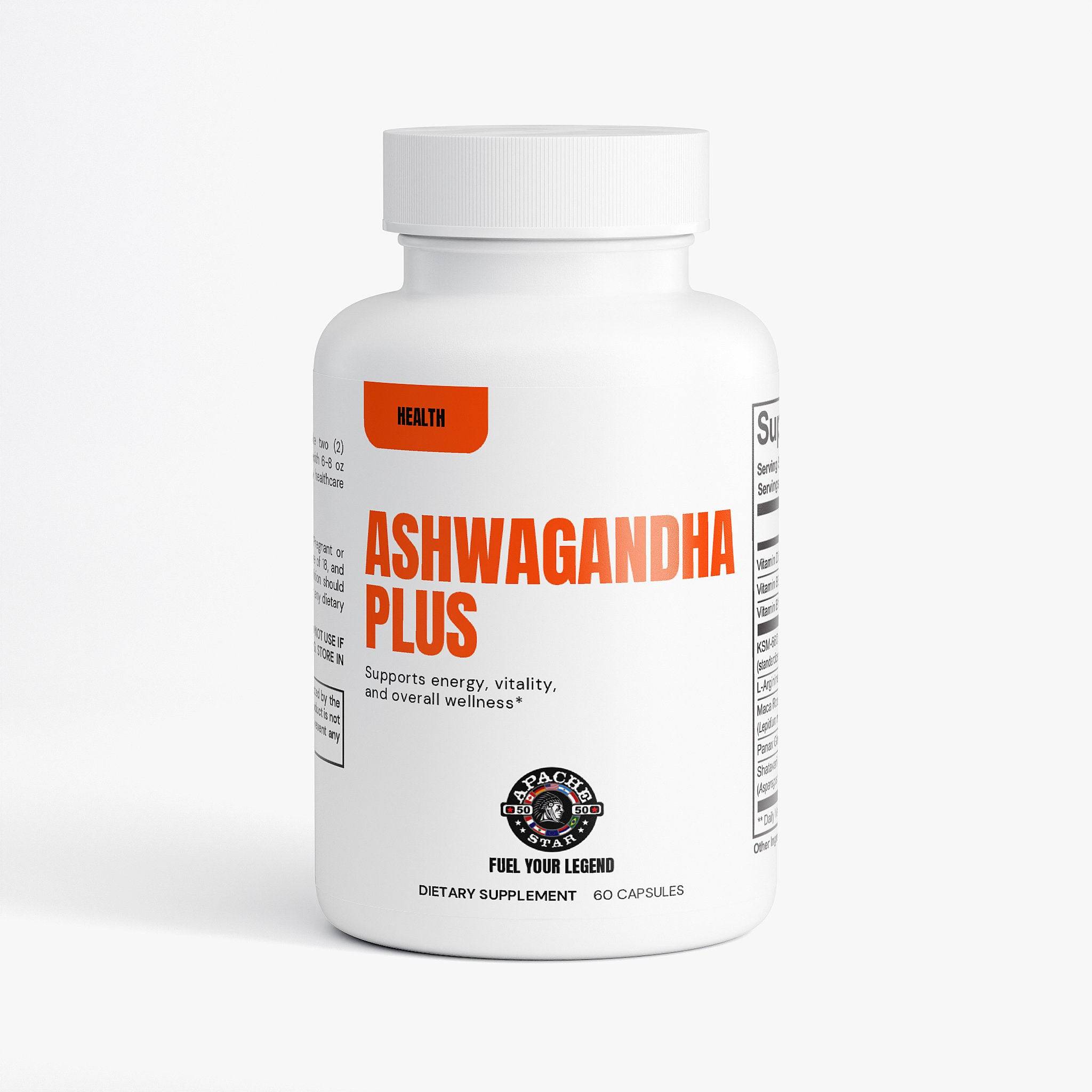 White supplement bottle with orange label and capsules spilling out