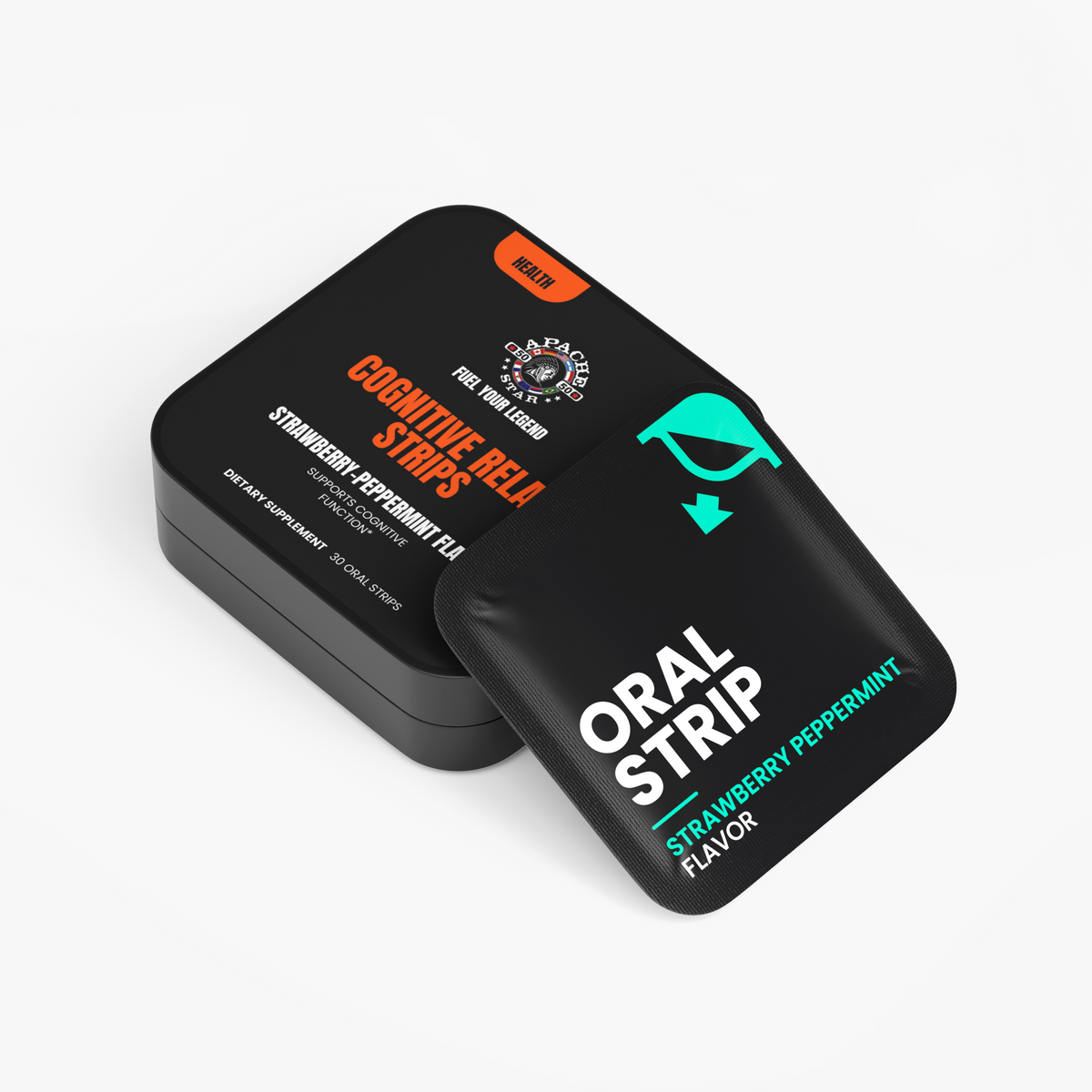 COGNITIVE RELAX STRIPS - STRAWBERRY PEPPERMINT | 2 Month Supply