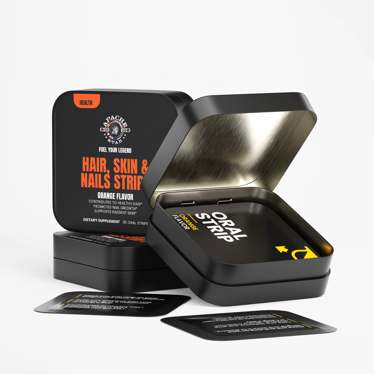 HAIR, SKIN & NAILS STRIPS - ORANGE | 3 Month Supply