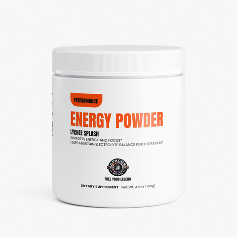 APACHE STAR ENERGY POWDER (LYCHEE SPLASH) — tub, front view