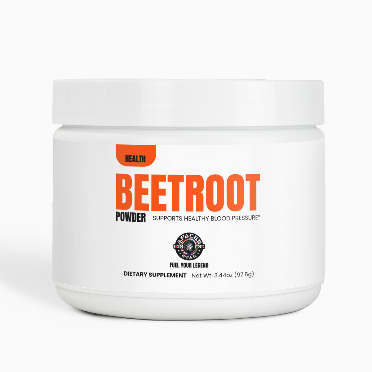 APACHE STAR BEETROOT POWDER — tub, front view