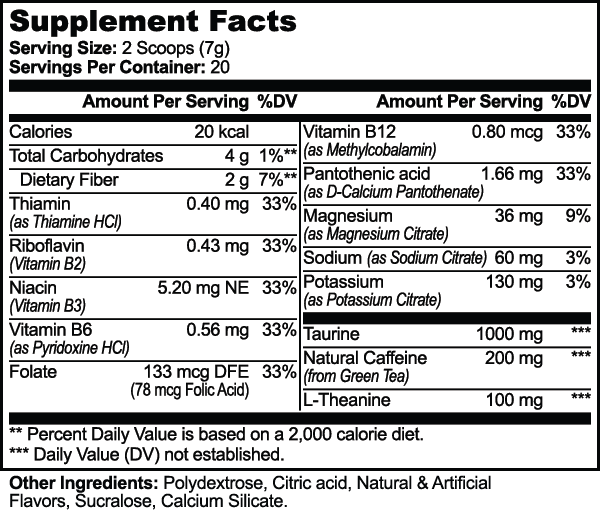 ENERGY POWDER (LYCHEE SPLASH) | 3 Month Supply