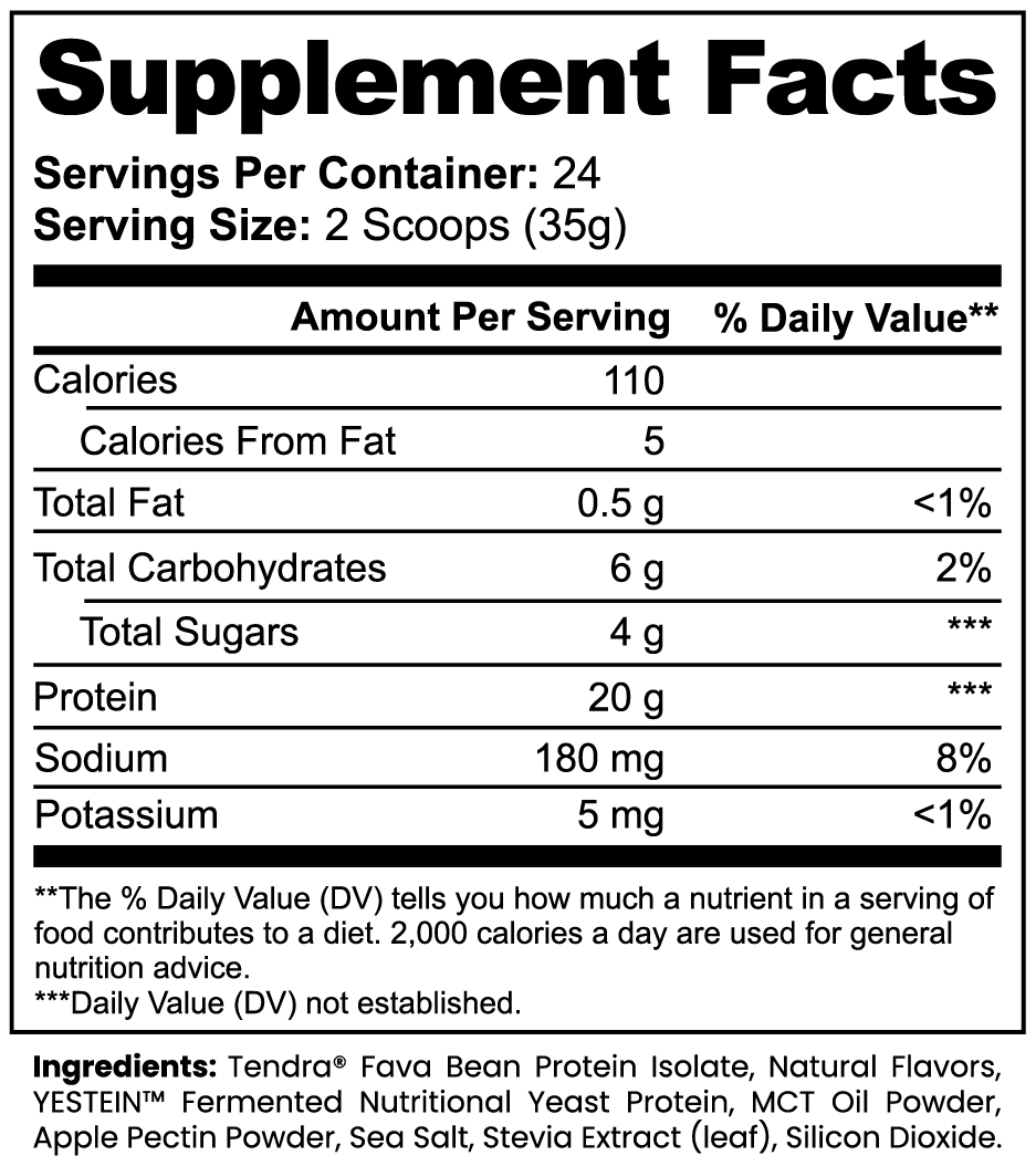 PLANT PROTEIN (VANILLA) | 3 Month Supply