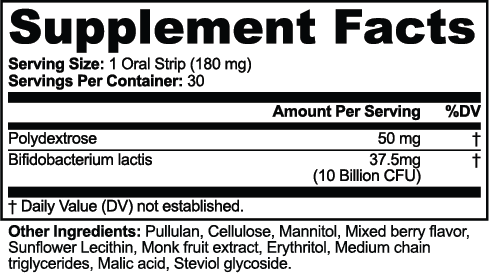 PROBIOTIC & METABOLISM STRIPS - MIXED BERRY | 3 Month Supply