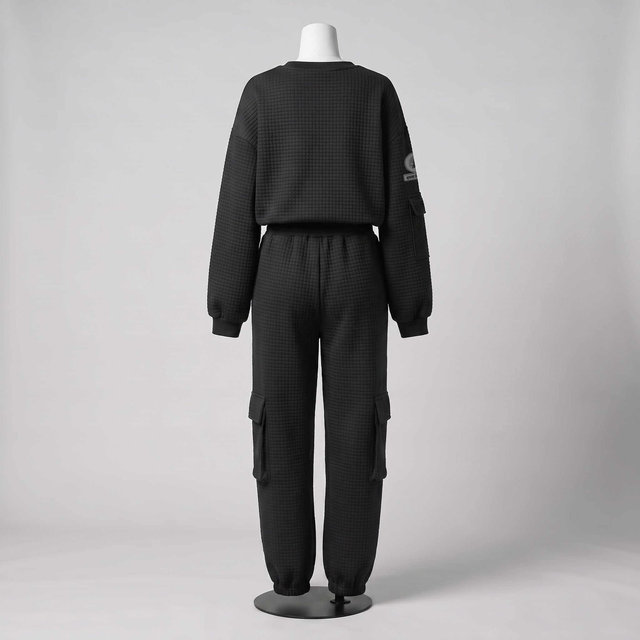 APACHE STAR® GLOBETROTTER Havana waffle cargo set in Black — back view