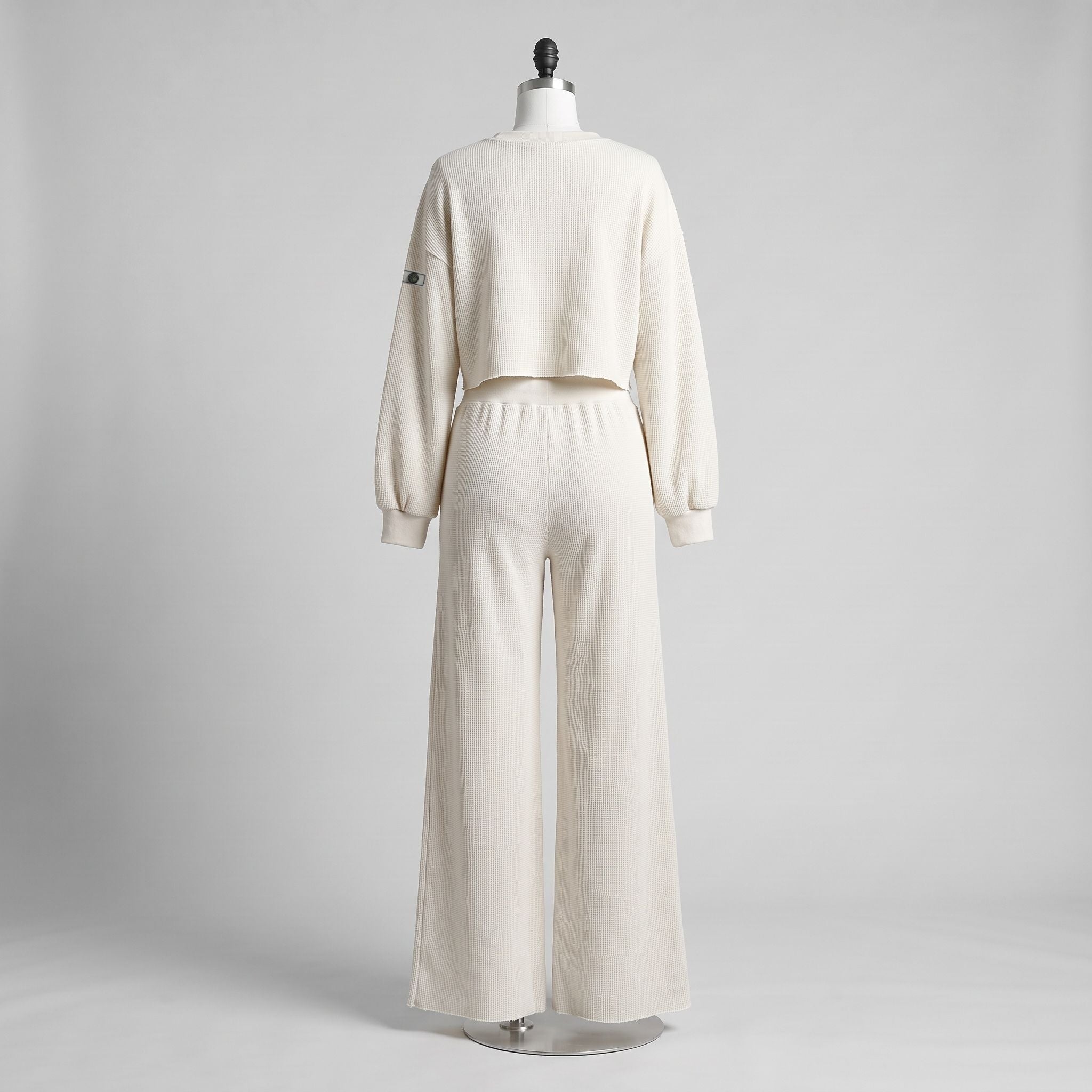 APACHE STAR® GLOBETROTTER Mykonos waffle set in White — back view