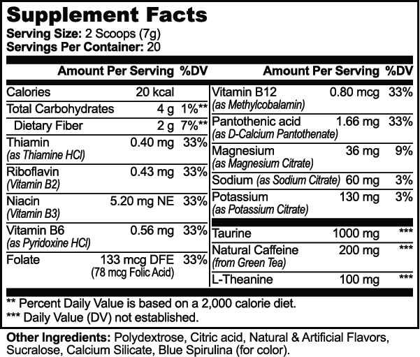 ENERGY POWDER (COTTON CANDY) | 3 Month Supply