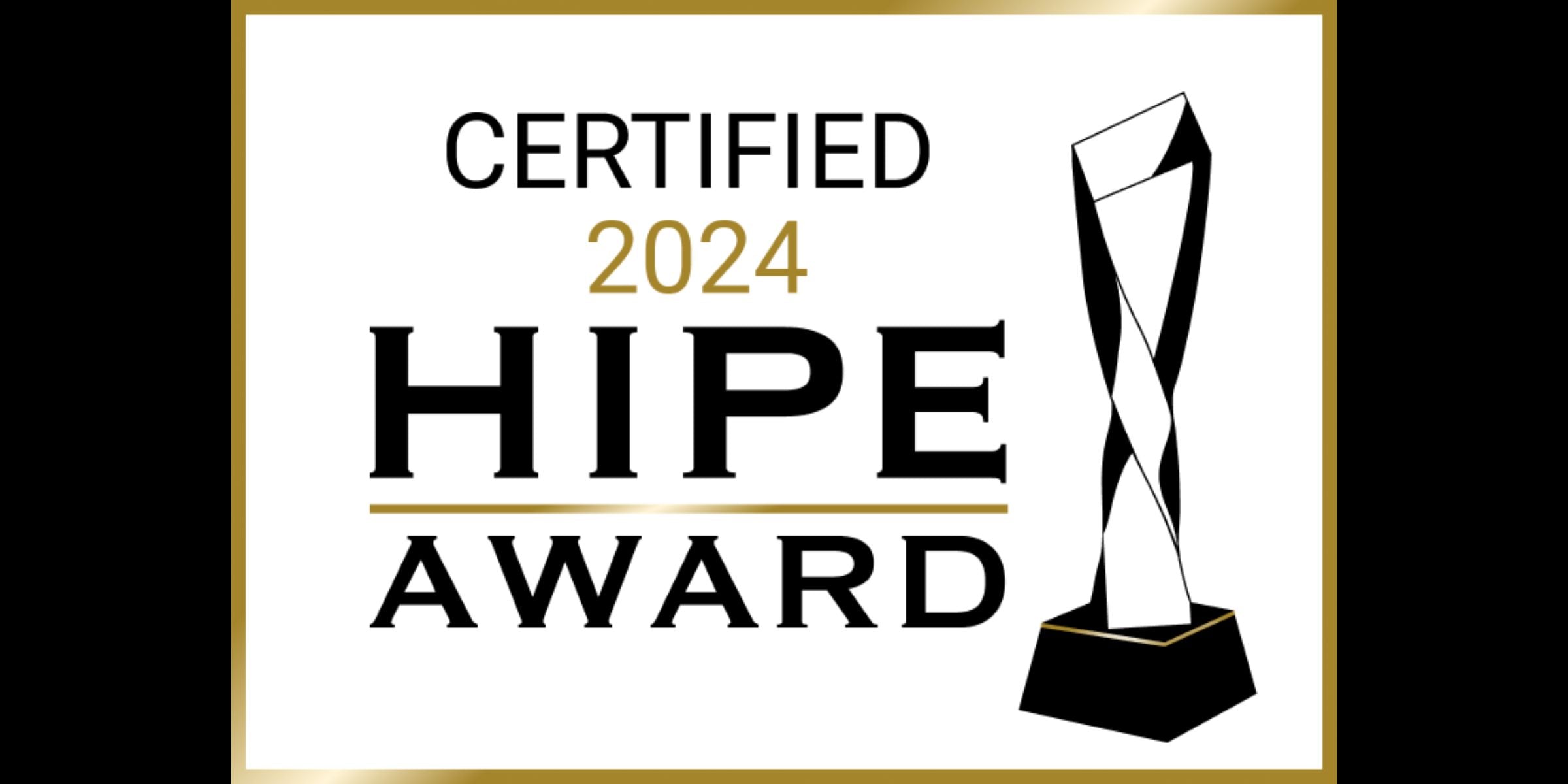 APACHE STAR FASHION certified 2024 HIPE AWARD