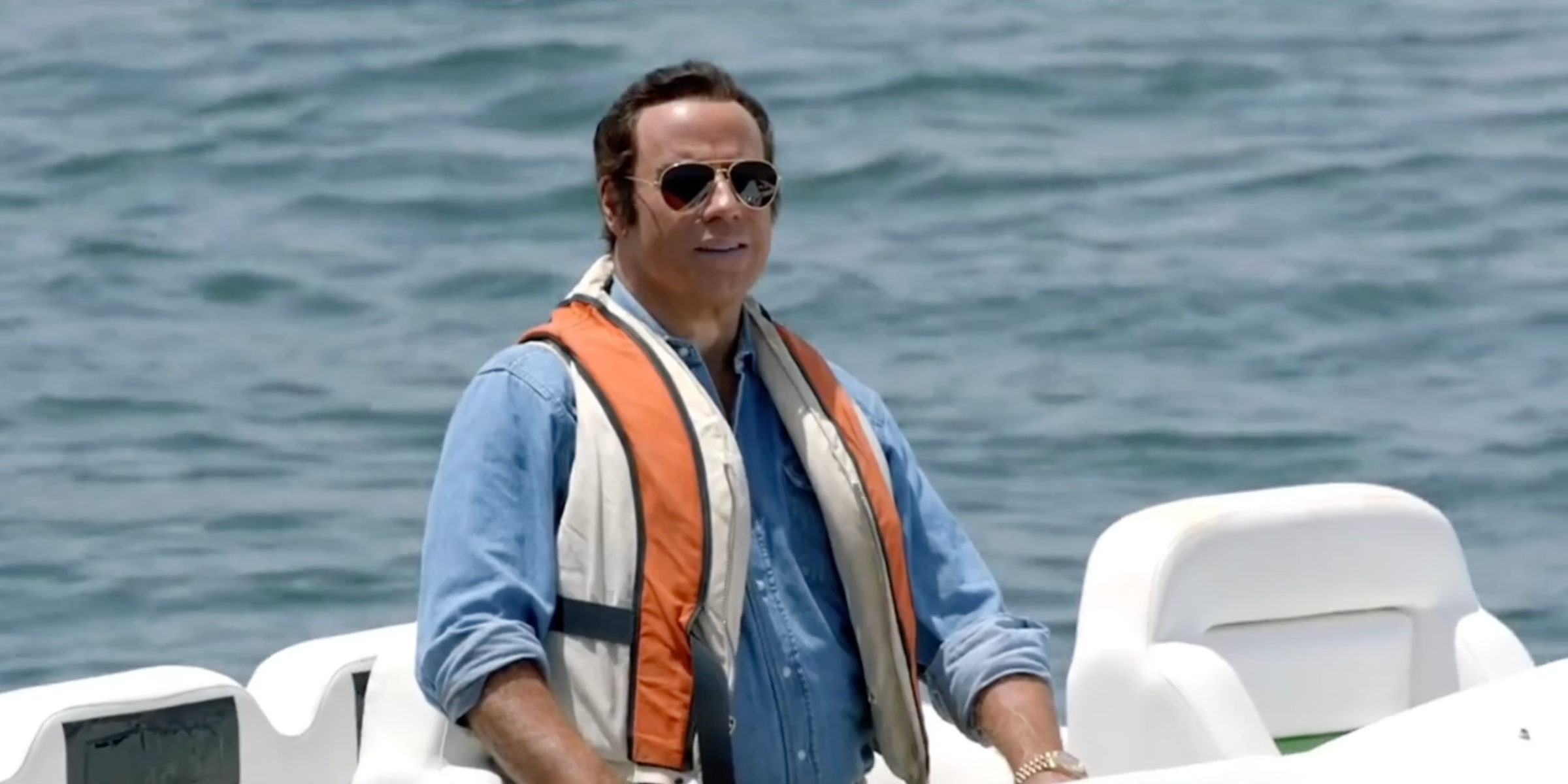 John Travolta on board the legendary powerboat – symbol of speed, legacy, and luxury Apache Star by Roger Klüh.