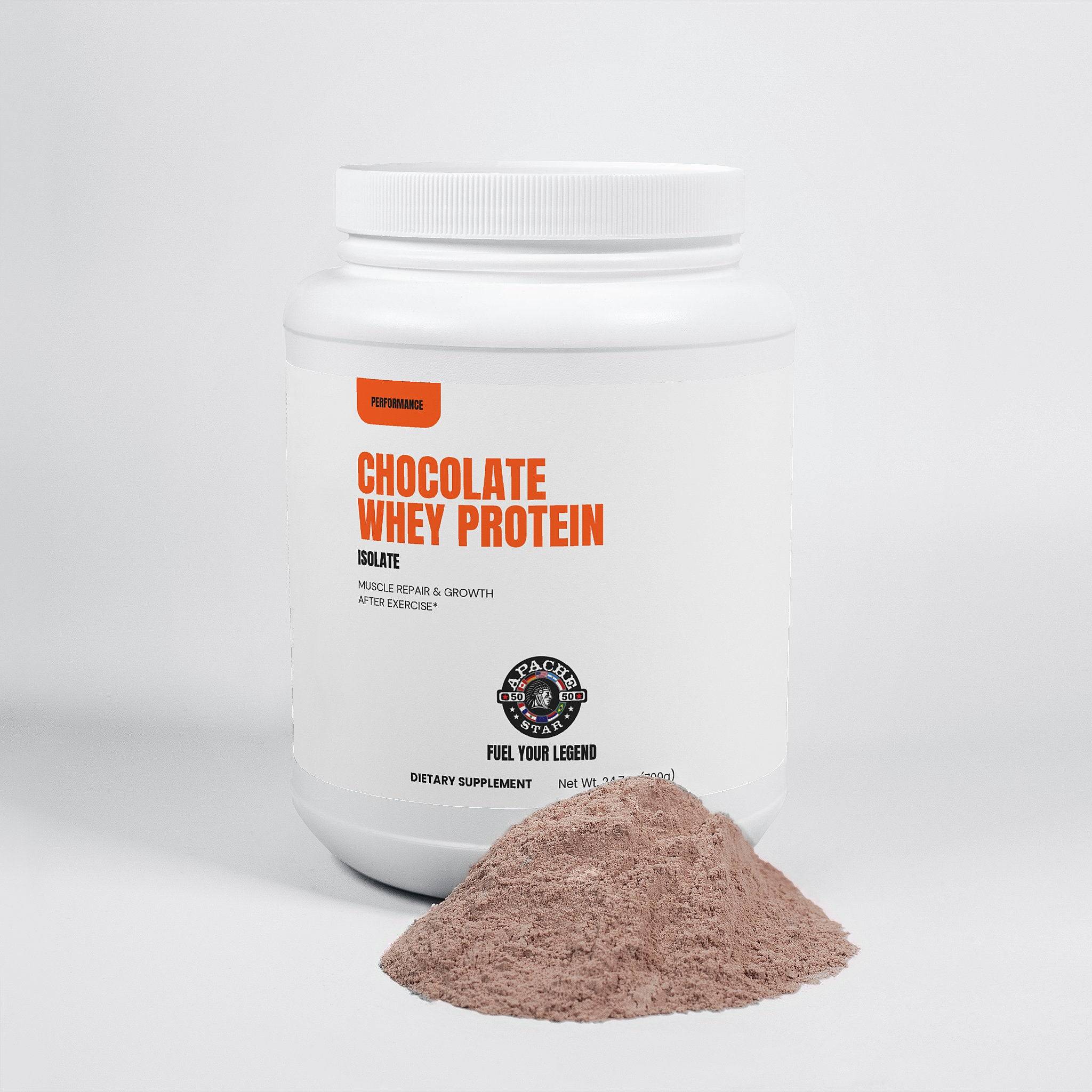 APACHE STAR Chocolate Whey Isolate Protein Powder 3-Month Supply - Low-Carb High-Protein Formula for Lean Muscle Mass & Athletic Performance