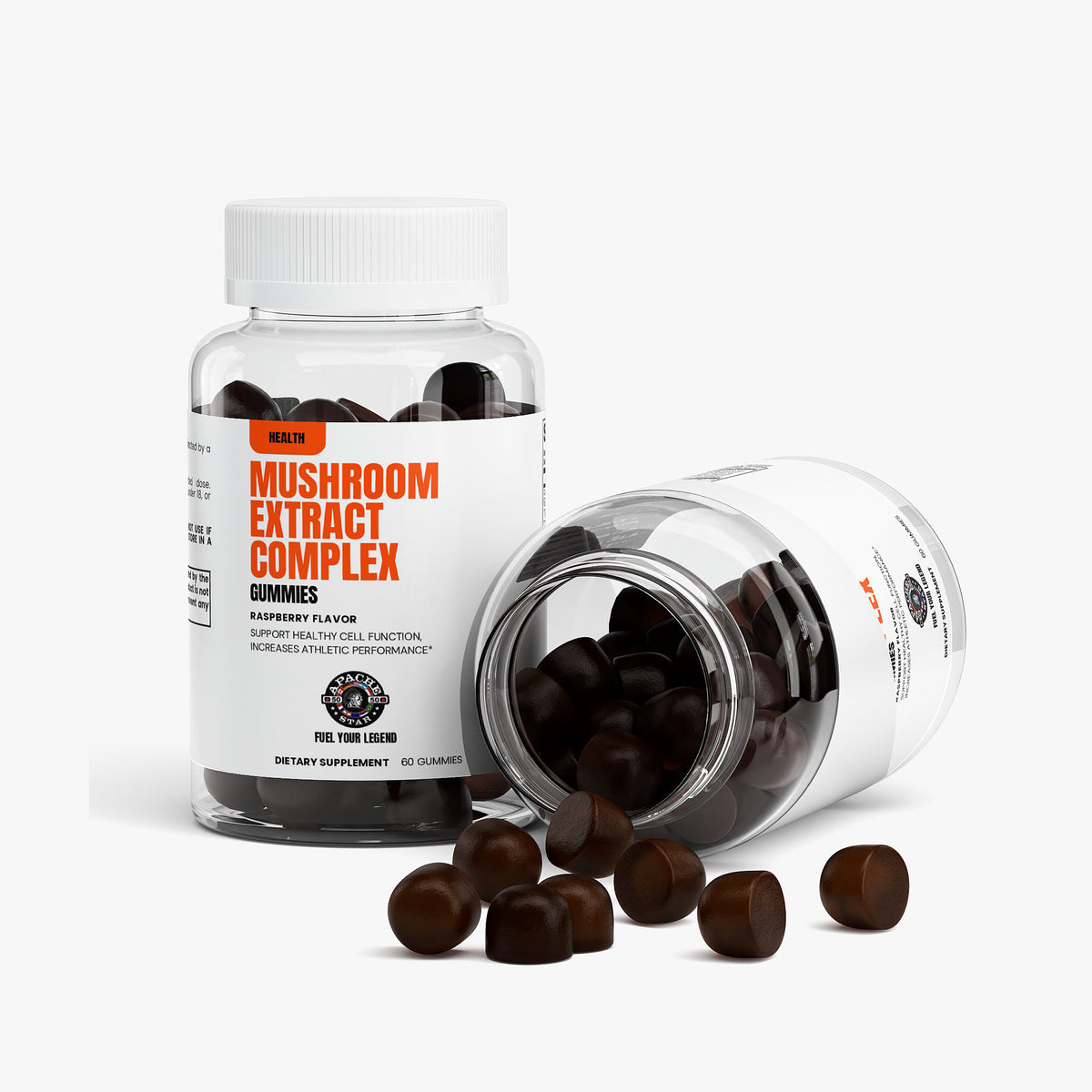 APACHE STAR MUSHROOM EXTRACT COMPLEX GUMMIES — two jars with gummies