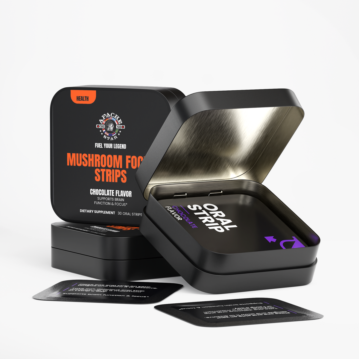 MUSHROOM FOCUS STRIPS - CHOCOLATE