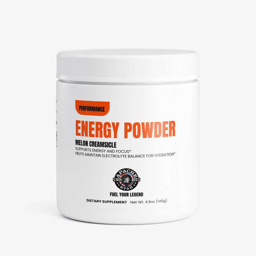 APACHE STAR ENERGY POWDER (MELON CREAMSICLE) — tub, front view