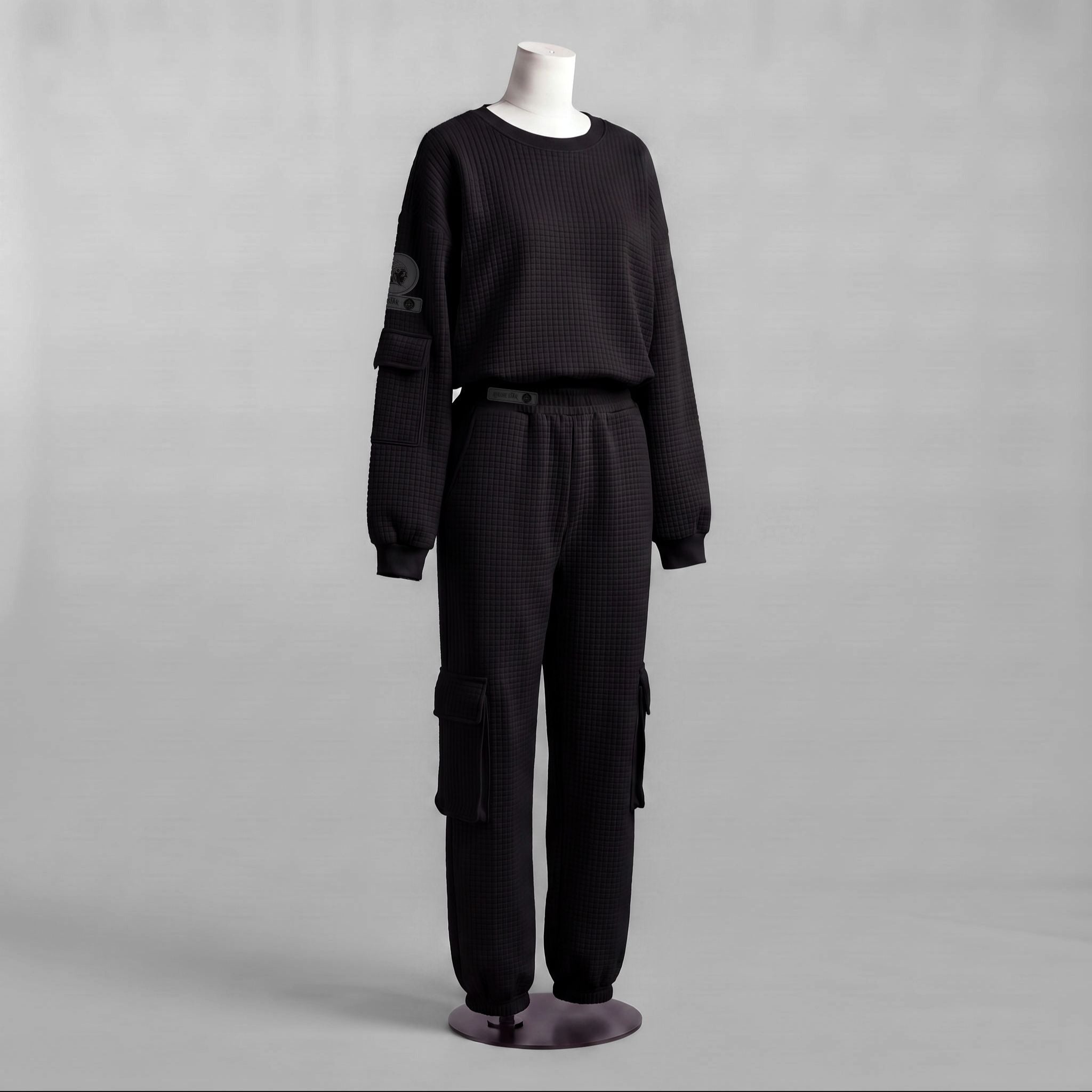 APACHE STAR® GLOBETROTTER Havana waffle set in Black — sleeve label detail