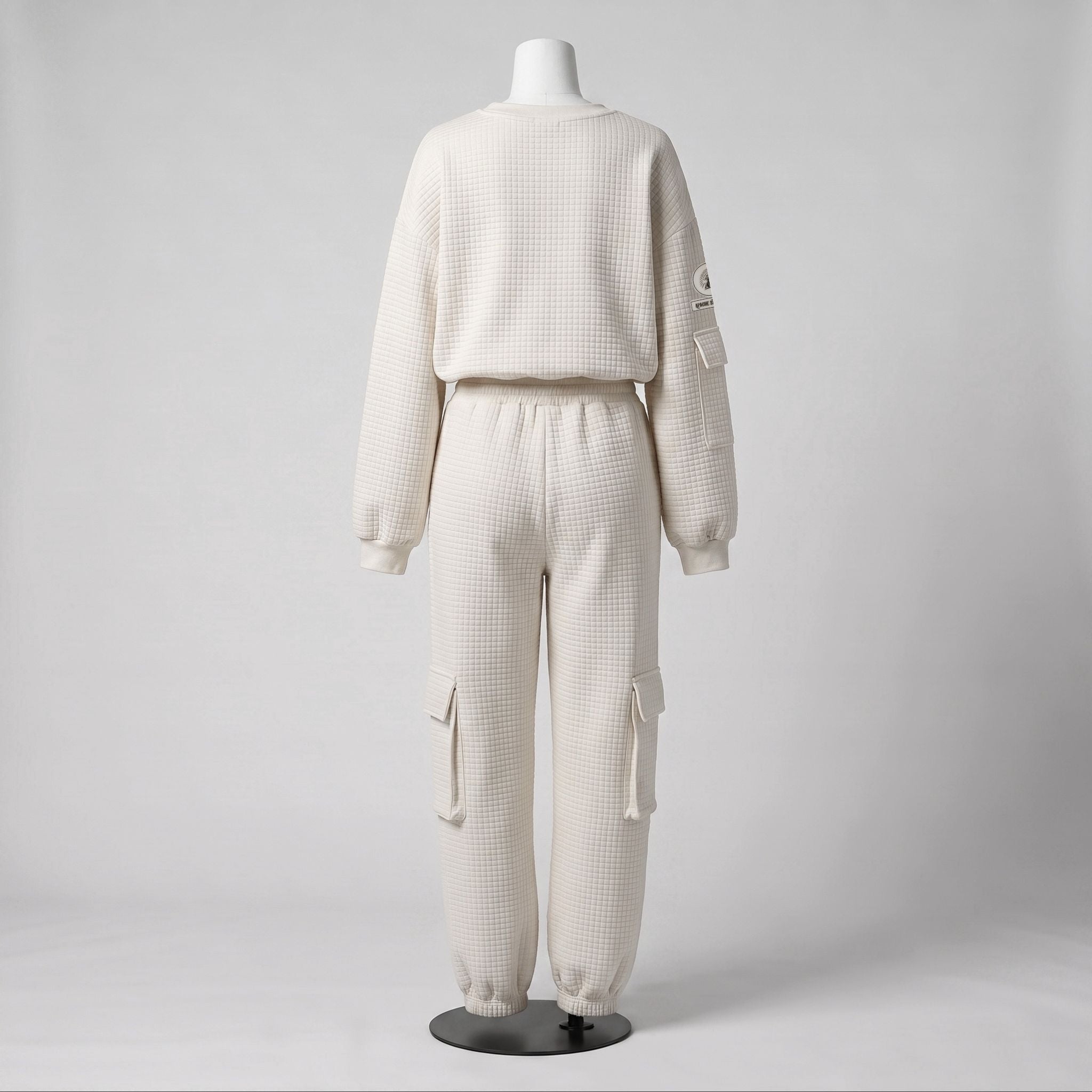 APACHE STAR® GLOBETROTTER Havana waffle cargo set in White — back view