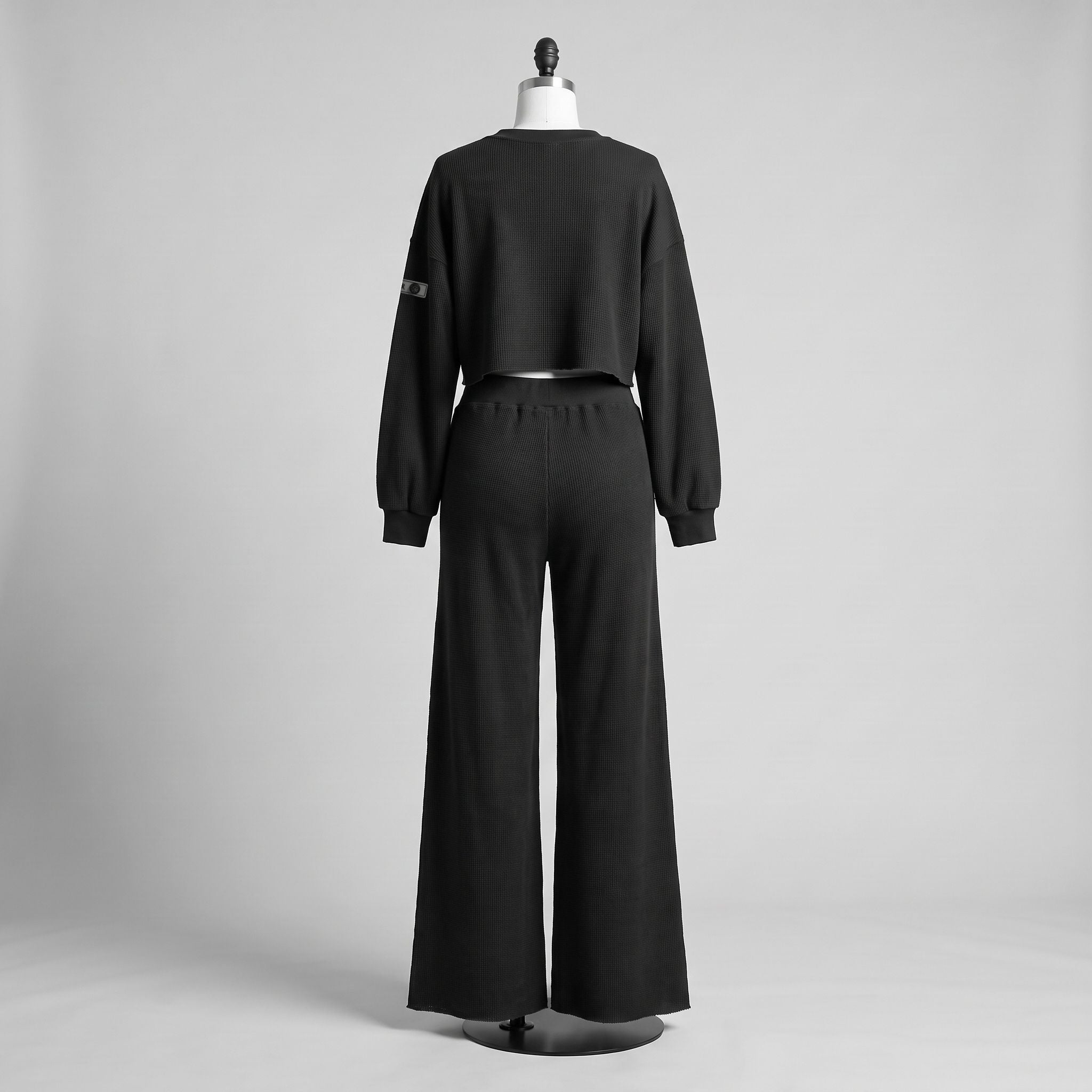 APACHE STAR® GLOBETROTTER Mykonos waffle set in Black — back view