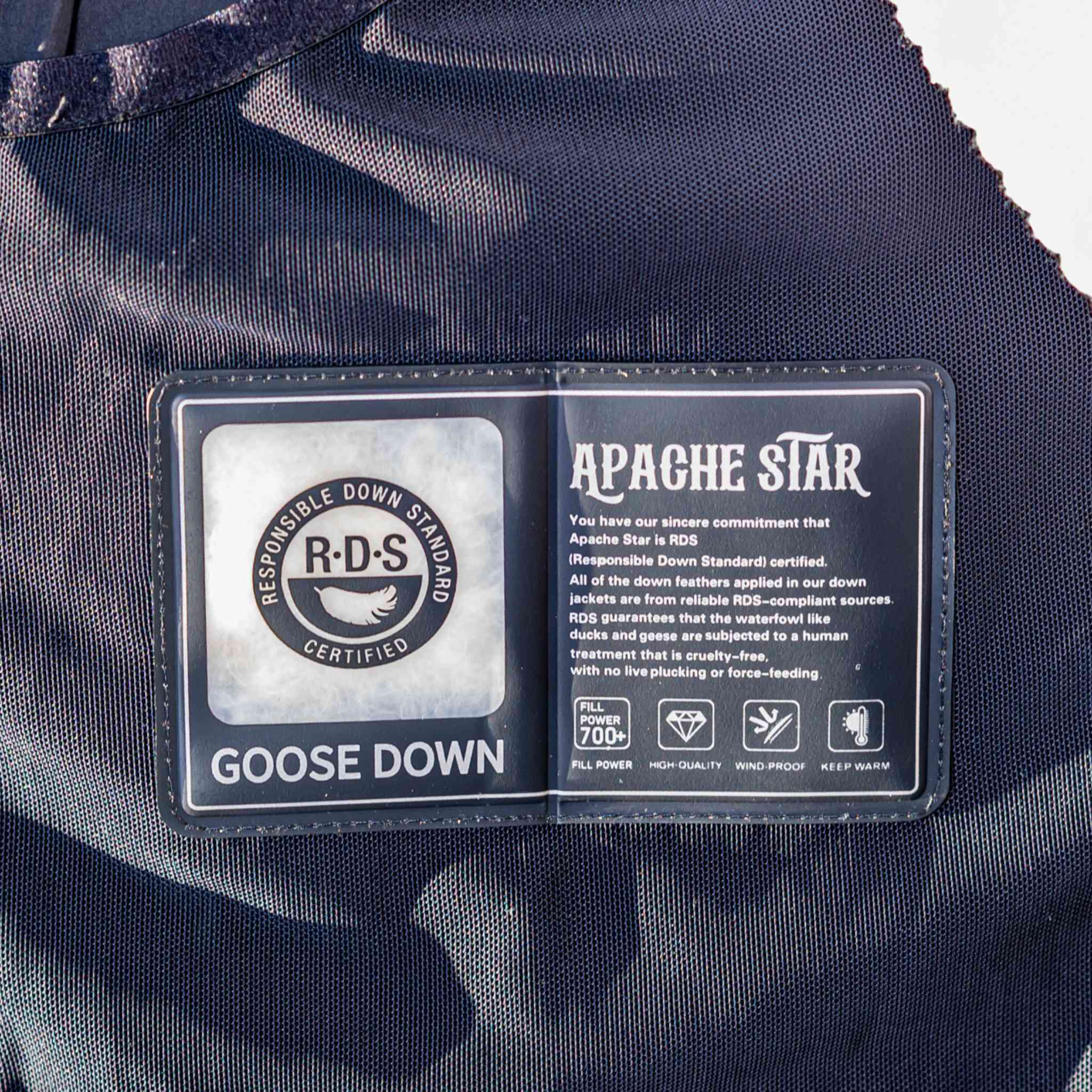 WHITE DOWN COAT "BRIGADE BREEZE"