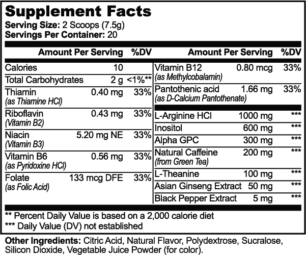 FOCUS POWDER (SOUR GRAPE) | 2 Month Supply
