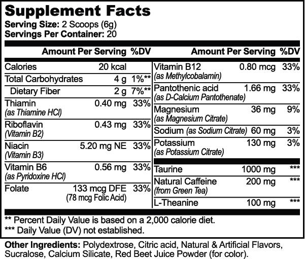ENERGY POWDER (GUAVA BERRY) | 2 Month Supply