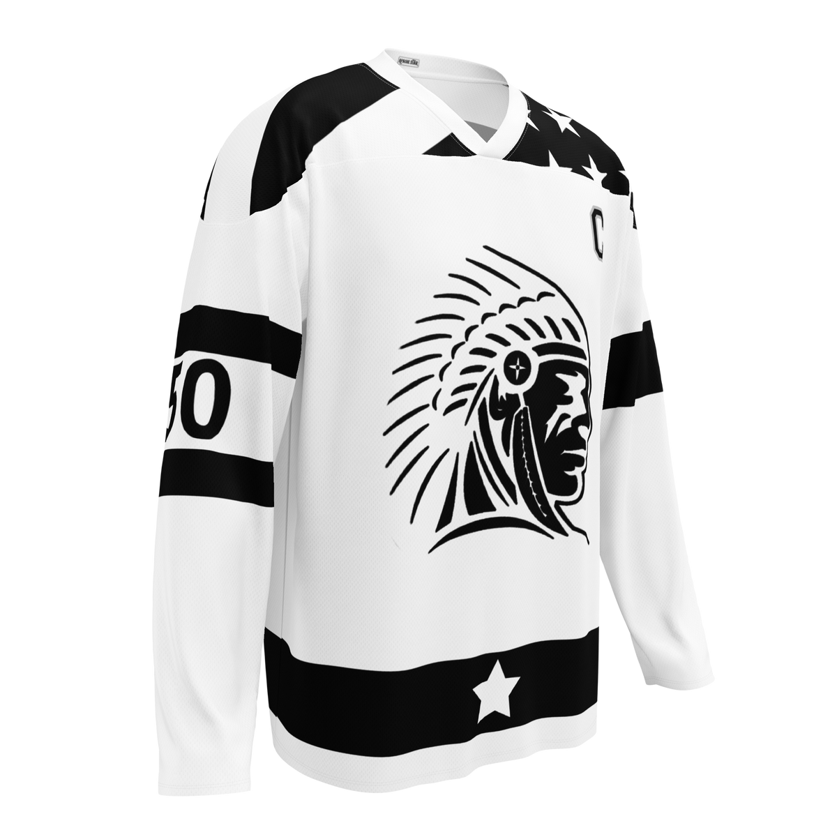 APACHE STAR ice hockey jersey, front seen from the right